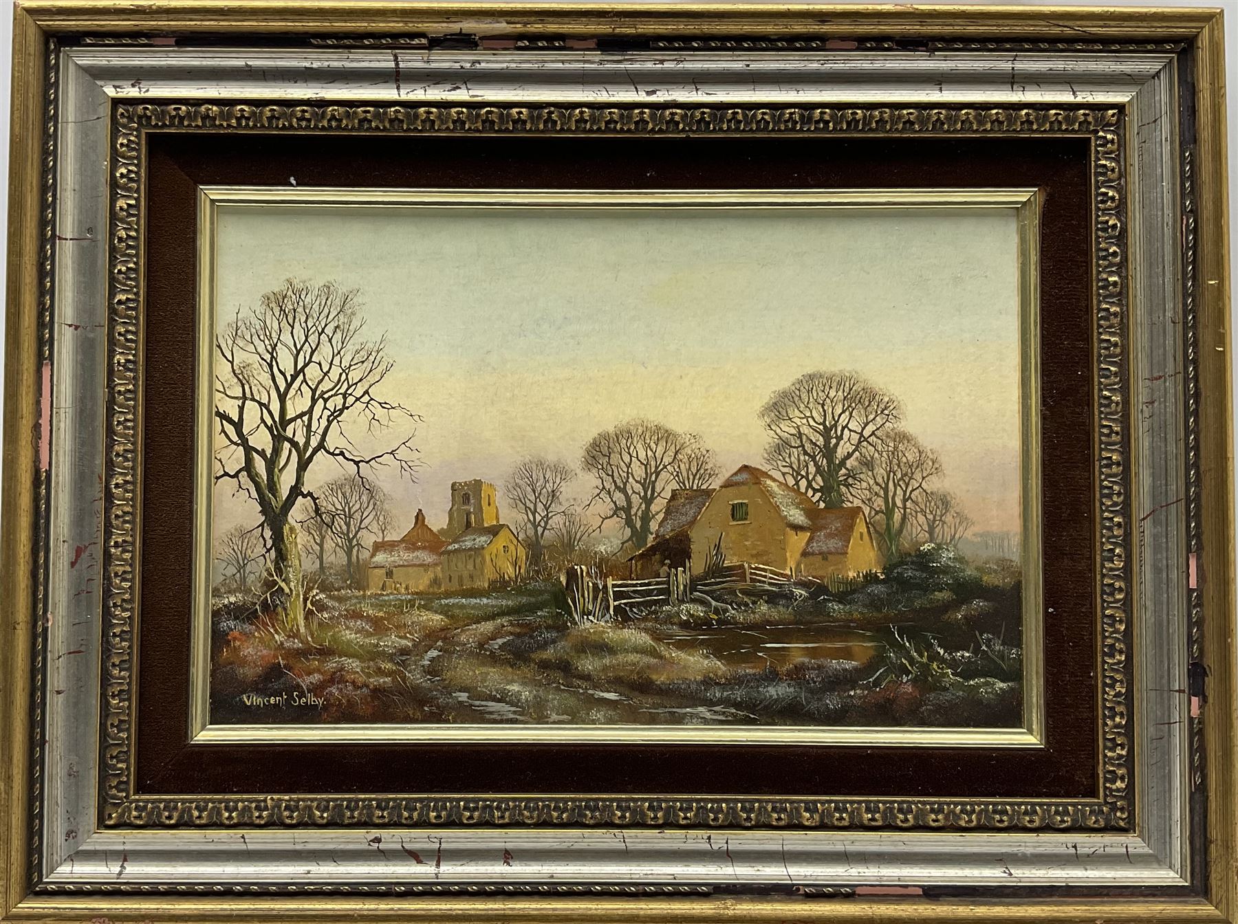 Vincent Selby (British 1919-2004): Village scene - Frosty Morning - Image 4 of 9