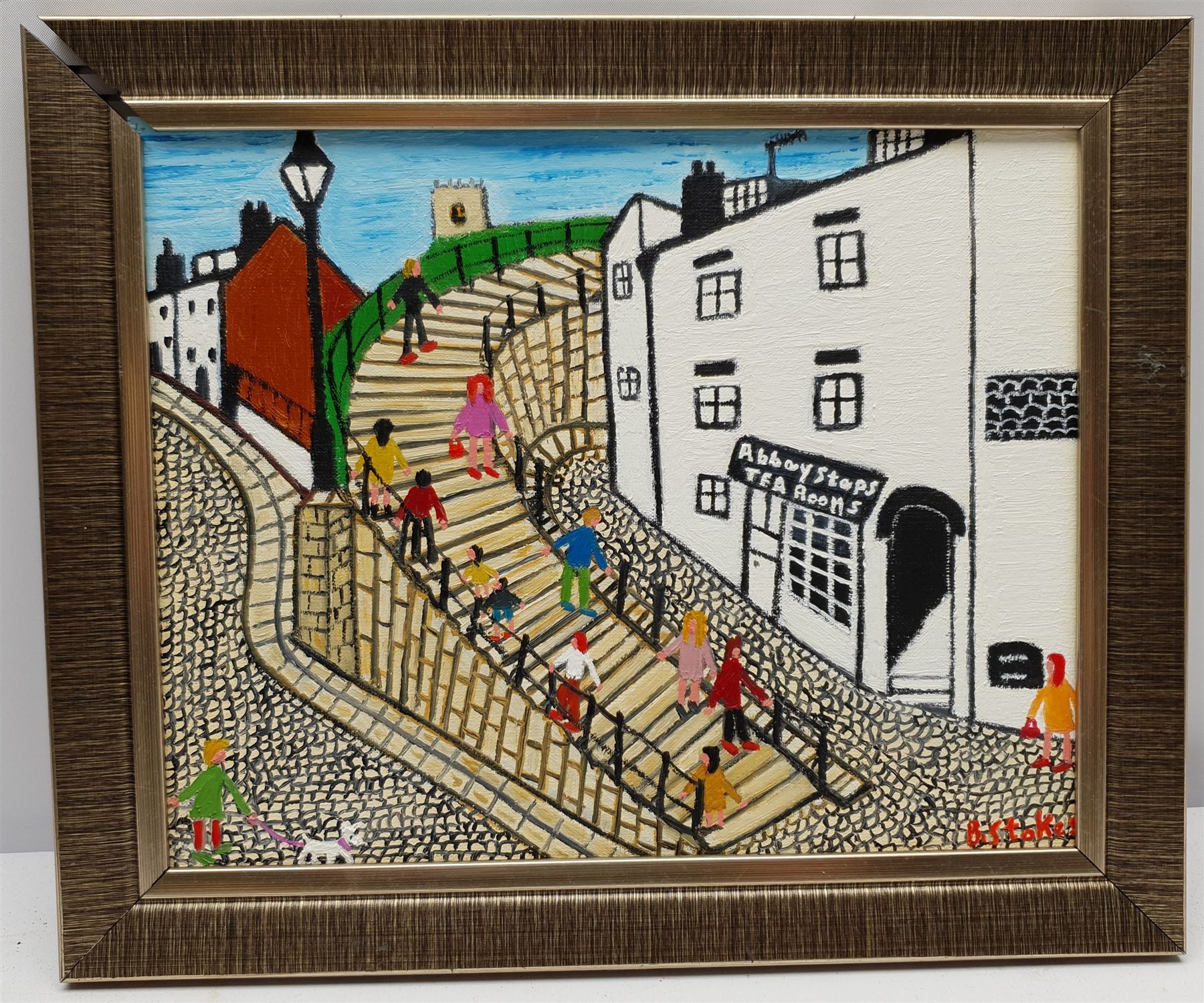 Barry Stokes (Northern British Contemporary): 199 Steps Whitby - Image 3 of 6