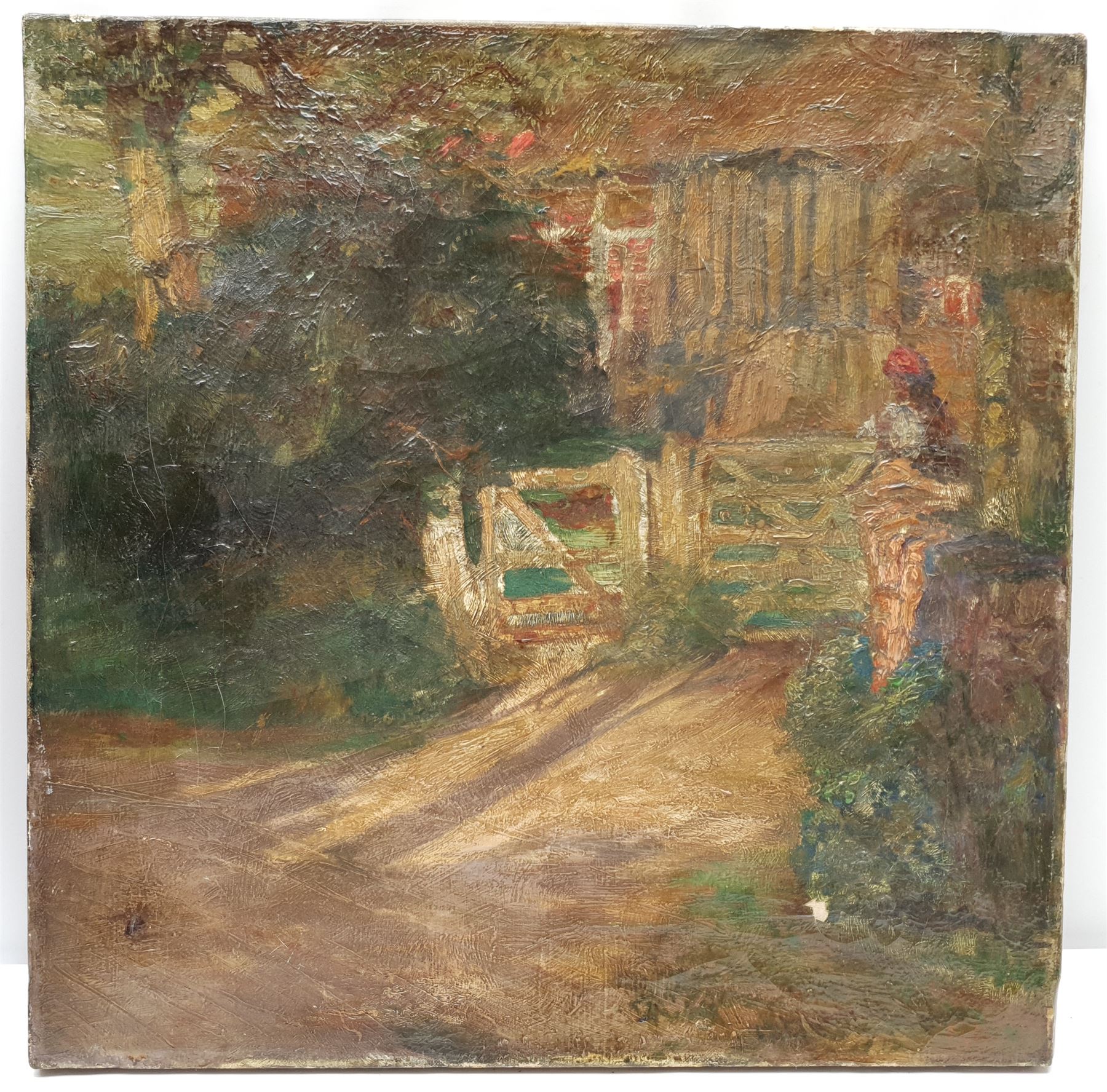 French School (Early 20th century): 'Camille at the Gate' - Image 3 of 12