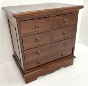 Small 20th century mahogany chest