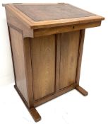 Early 20th century walnut davenport