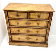 Late Victorian aesthetic movement inlaid chest