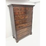 Early 19th century mahogany chest on chest