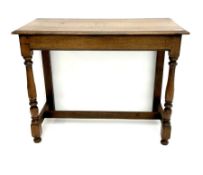 Late 19th century oak side table