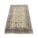 Kashan ivory ground rug