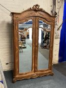 French walnut armoire wardrobe