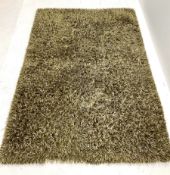 Bronze shagpile rug