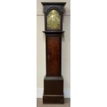 Late 18th century oak longcase clock