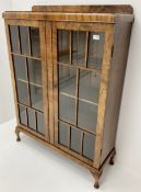 Early 20th walnut bookcase