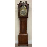 Early 19th century oak and mahogany longcase clock