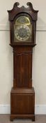 Early 19th century oak and mahogany longcase clock