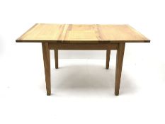 Light oak extending dining table