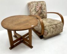 1930's bent oak armchair