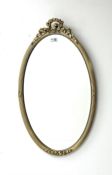 Oval shaped mirror