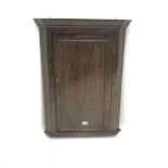 19th century oak pan corner cupboard