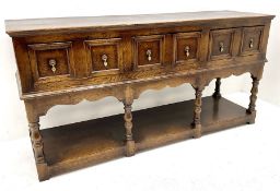 18th century style oak dresser base