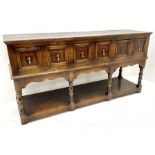 18th century style oak dresser base