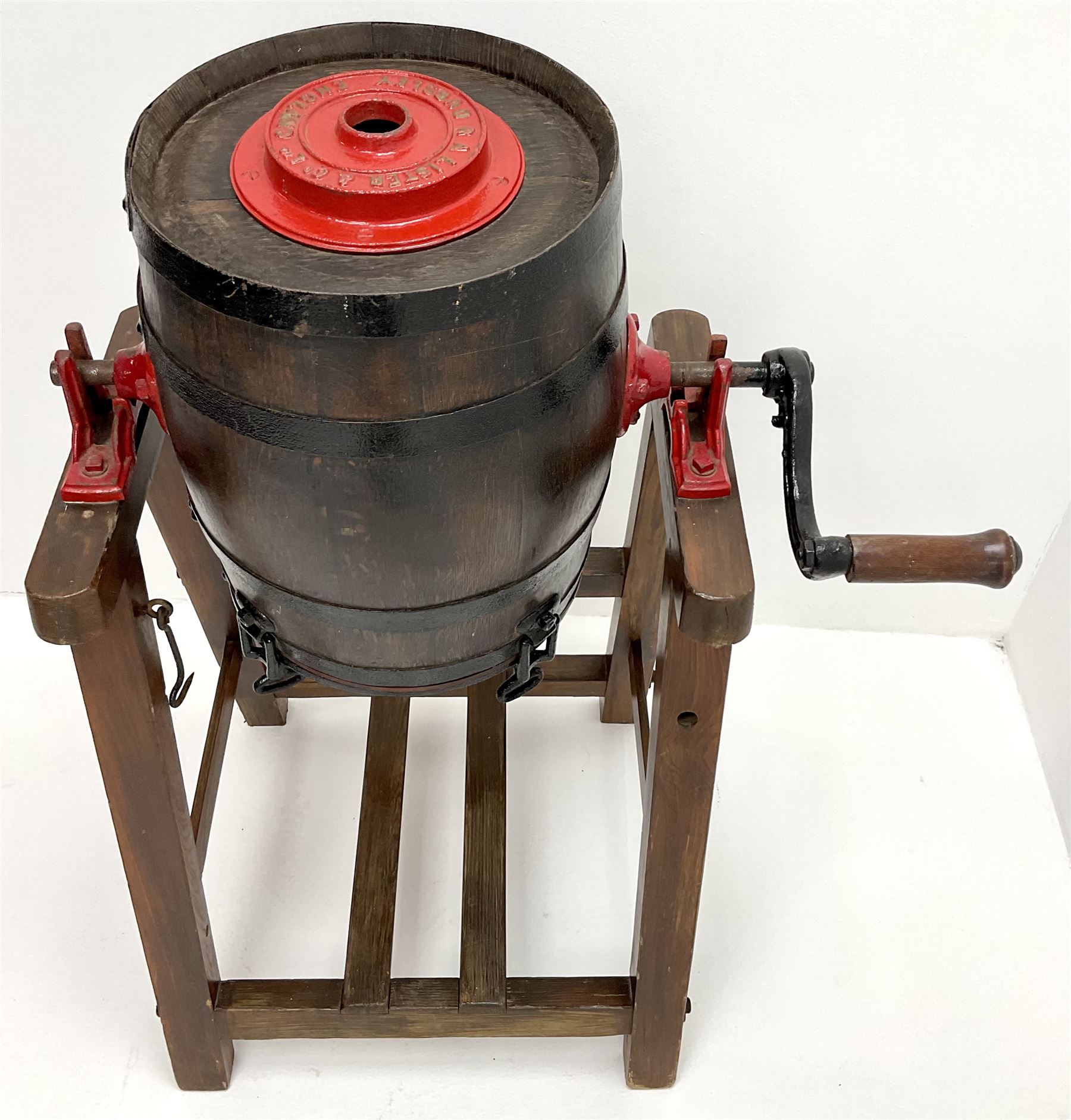 R A Lister & Co LTD revolving metal and wooden butter churn - Image 2 of 3