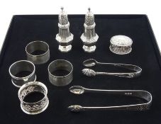 Pair of George III silver sugar tongs by Stephen Adams II