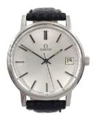 Omega gentleman's stainless steel manual wind wristwatch