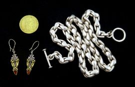 Heavy silver chain necklace hallmarked