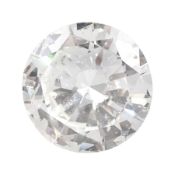 Loose round brilliant cut diamond of 2.49 carat