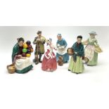 Five Royal Doulton figures