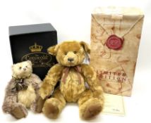 Cotswold Bear Company limited edition teddy bear 'Wallace' No. 1/1 H36cm