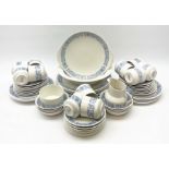 A group of Royal Doulton Cranbourne pattern tea and dinner wares