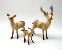 A Beswick Deer family