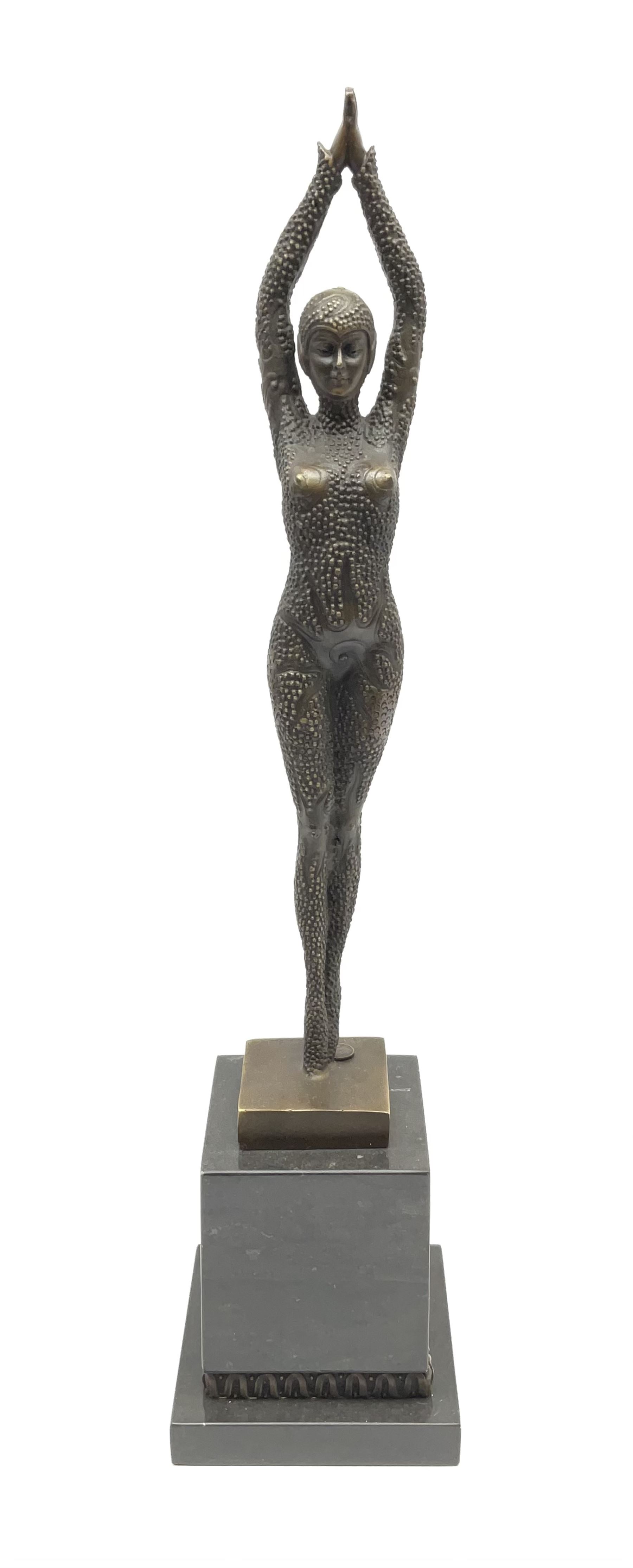 An Art Deco style bronze after Dimetri H Chiparus