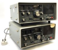 Two Yaesu Musen FRG-7 communications receivers