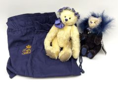 Two Cotswold Bear Company limited edition teddy bears in the Shop Exclusive series - 'Mango' No.1/1