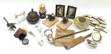 A group of assorted collectables