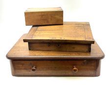 A Victorian mahogany sewing table top