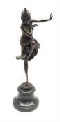 An Art Deco style bronze after Dimetri H Chiparus