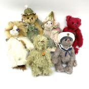 Six Charlie Bears Minimo Collection teddy bears - limited edition 'Catnip' No.553/1200 with certific