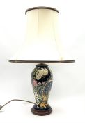 A Moorcroft table lamp