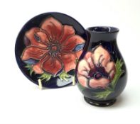 A Moorcroft pin dish and small vase