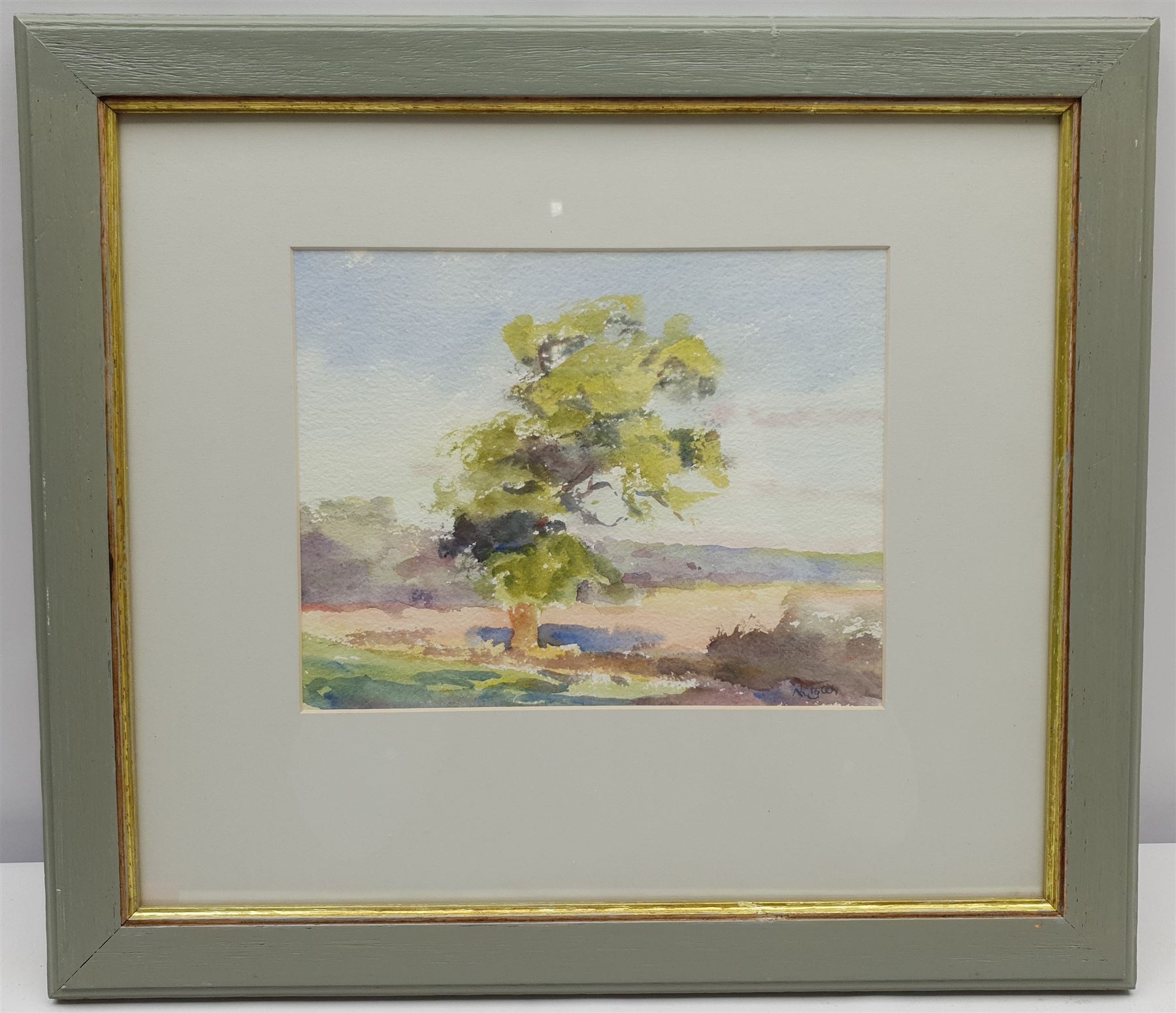 Neil Tyler (British 1945-): 'Tree Sketch', watercolour signed, titled verso 19cm x 24cm - Image 2 of 3