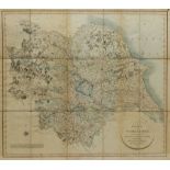 John Cary (British 1754-1835): 'A New Map of Yorkshire Divided into its Ridings and Wapontakes', han