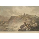 After Francis Nicholson (British 1753-1844): Scarborough from the North Cliff, colour lithograph pri