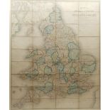John Betts (British 19th century): 'Betts's New Railway and Commercial Map of Enland & Wales', enrav
