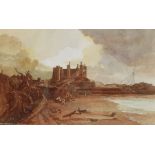 Nathan Stanley Brown (British 1890-1980): 'Conway Castle after Turner', watercolour signed and title