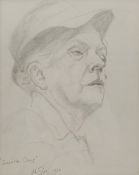 Neil Tyler (British 1945-): 'Quentin Crisp - The Naked Civil Servant', pencil signed titled and date