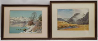 Geoffrey H Pooley (British 1908-2006): Lake District Landscapes in Summer and Winter