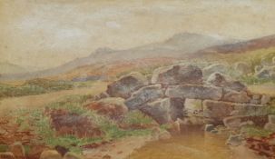 George Brooks Percy Lillington (British 1850-1932): Stone Bridge Dartmoor, watercolour signed 30cm x