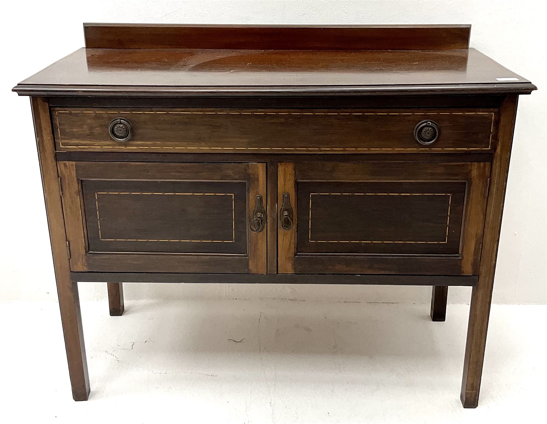 Early 20th century inlaid mahogany dressing chest - Image 3 of 3