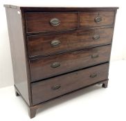 19th century mahogany chest fitted