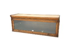 Mid century oak sectional bookcase top